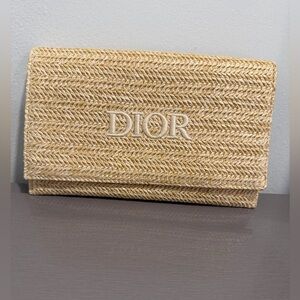 Dior Natural Woven Wristlet